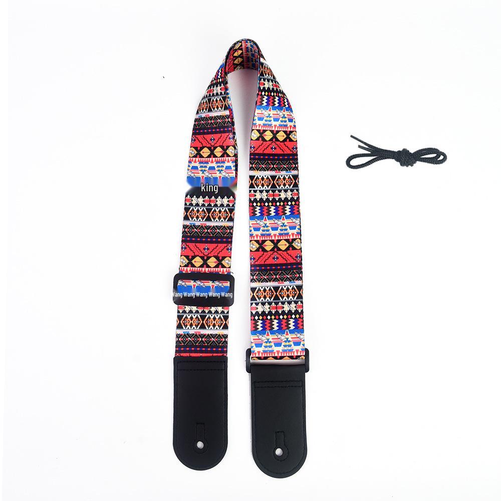 Ethnic Style Universal Guitar Strap - Polyester for Electric, Bass, Wooden Guitars