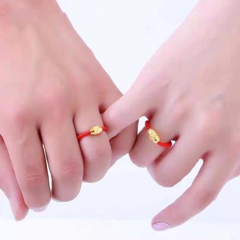 Accessory ring, oath ring, natal red simple couple gift