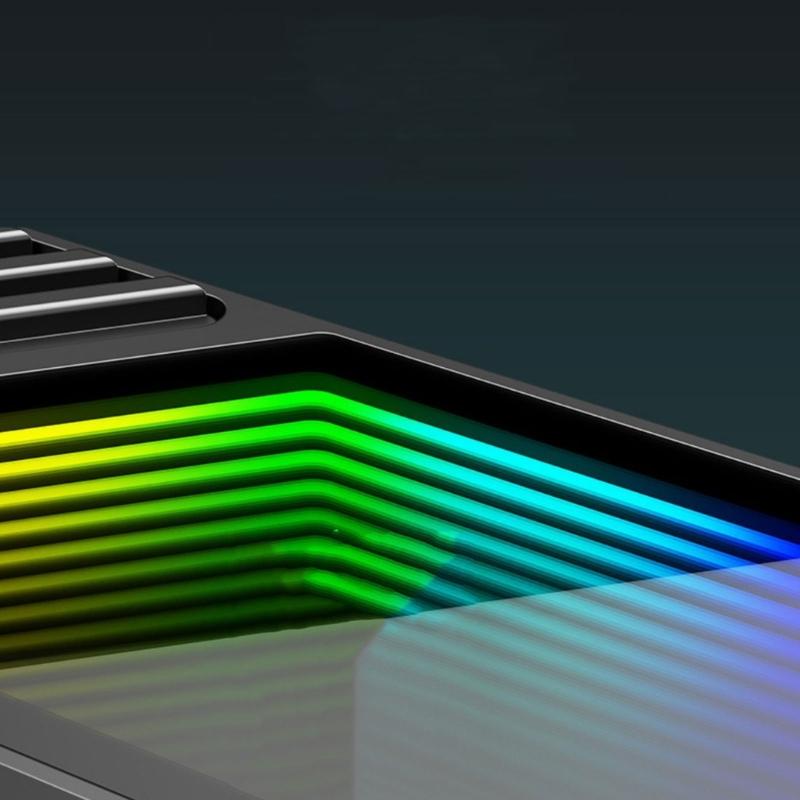 ARGB M.2 Heatsink SSDs Heat Sink with Thermals Pad, Aluminum 2280 M.2 5V 3Pin Addressables ARGB Sync NVME Heatsink for M.2