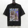 Life Is A Soup And I Am Fork Meme T Shirt Washed 100 Cotton High Street TShirts  Cool for Men Women Streetwear Summer Tees