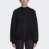 Y-3 SS22 Solid Color Zip-Up Crew Neck Sweater Women sweater Black FM1158
