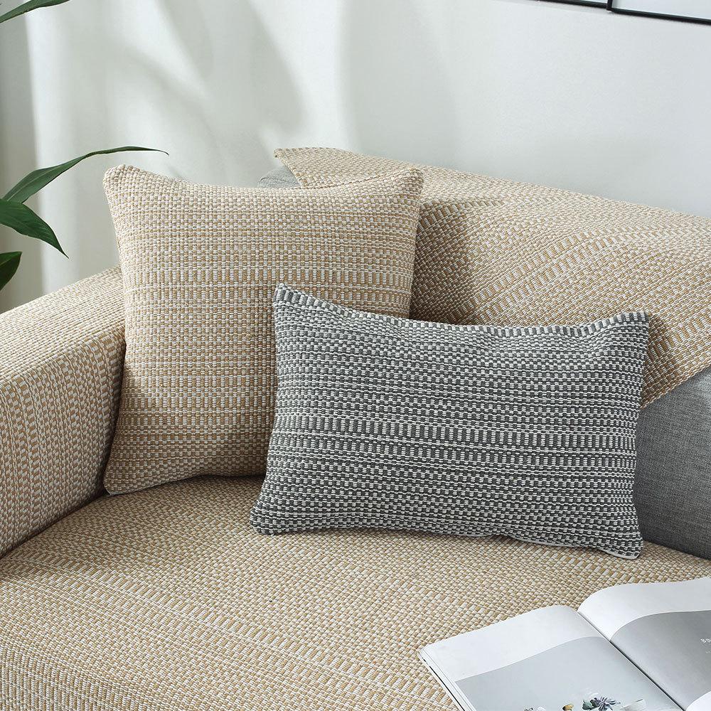 Thick High-Grade Cotton Linen Old Coarse Cloth Sofa Cushion Linen Woven Non-Slip Leather Sofa Seat Cover Cover
