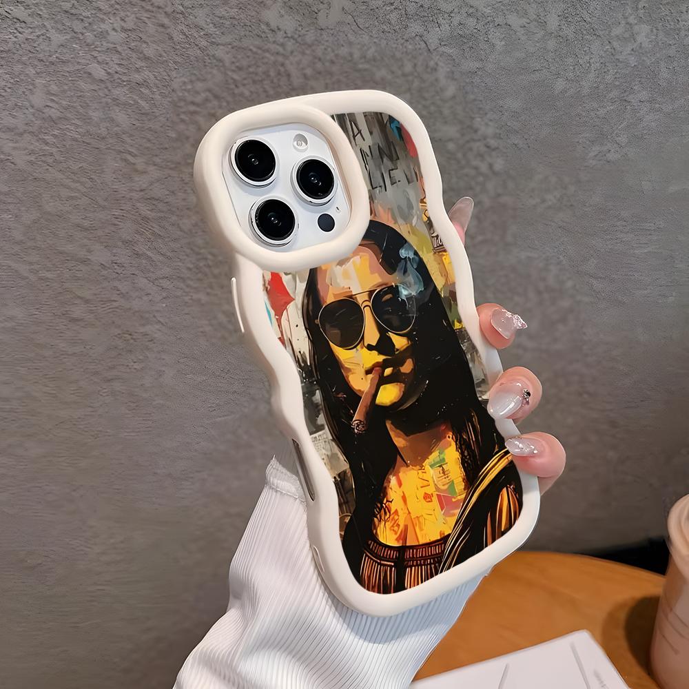 Graffiti Art Welle Rand TPU Handyhülle für iPhone 17 16 15 14 13 12 11 Air Pro Max Plus Bunte Hülle