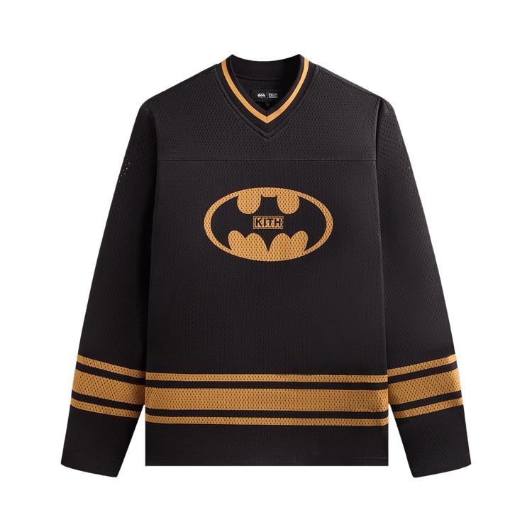 

Kith x Batman Long-Sleeve Malik Jersey Black Men Tops KHM033136-001 S