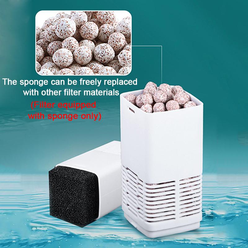 Aquarium Filter Pump Fish Tank Submersible Silent Air Oxygen Aerator Water Change Pump Aquarium Air Pump Wave Maker 220v