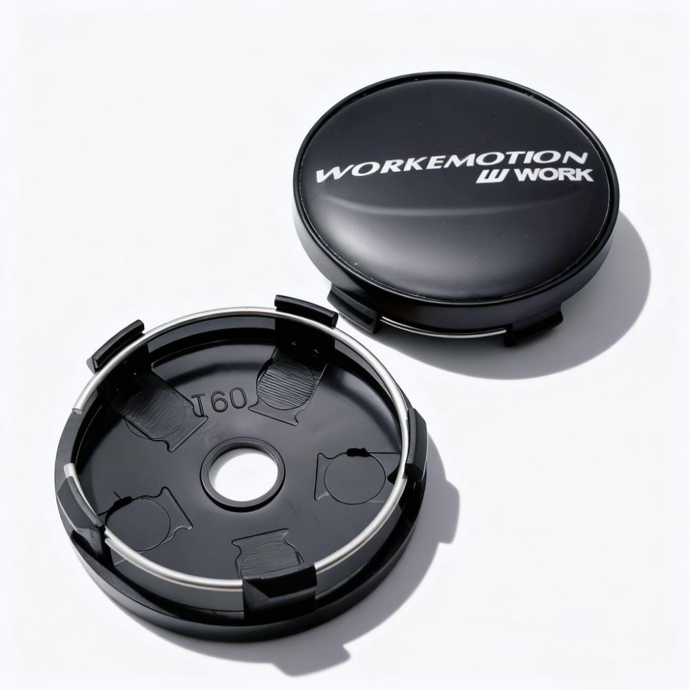 4pcs W Work Emotion Logo Emblem Car Wheel Center Caps 60MM 56MM Wheels Hub Cap Workemotion Badge Rim Hubcaps Cover Accessories
