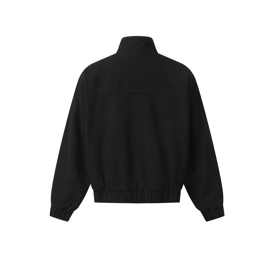 CTOSRCZ Guochao Herren Arbeitsjacke mit Stehkragen - Trendy, Lockerer Schnitt für Frühling und Herbst CJ07