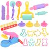 Set Accesorii Plastilină pentru Copii Unelte Plastilină cu Diverse Forme din Plastic Role Tăietoare Modelare Argilă pentru Copii Copii