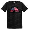 American Flag Soldier Cross T Shirt Memorial Tribute Military Tee