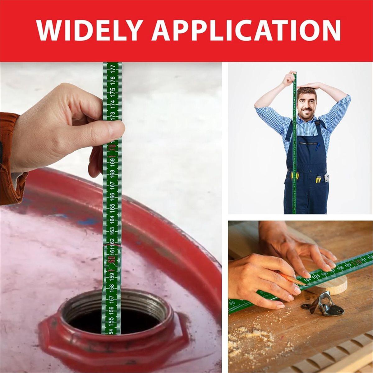 

Oil Tank Measuring Stick 10 Fold to 78 in, Wood Folding Tank Measuring Gauge Stick, Ruler for Deep Tank China Mainland