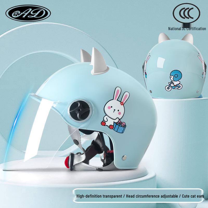 AD Kids' 3C Certified All-Season Electric Scooter & Motorcycle Safety Helmet