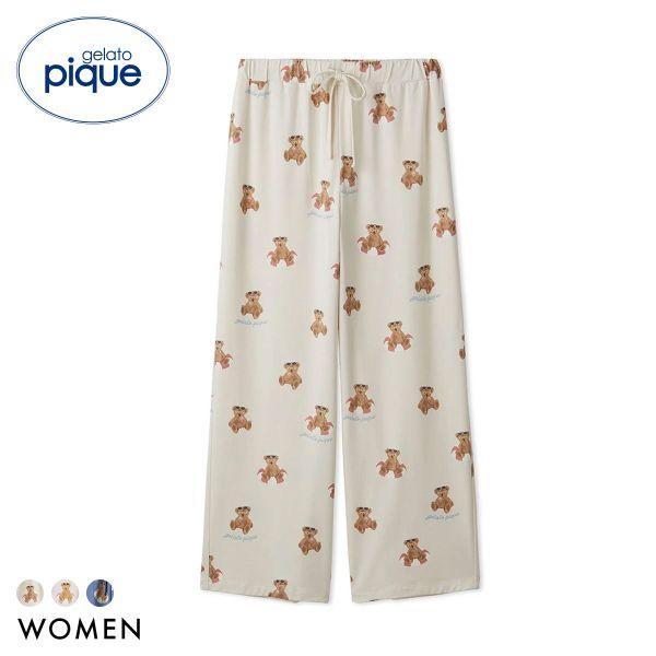 Gelato Pique Women s Cool Touch Summer Bear Pattern Long Pants Gelato Pique Pajamas Room Wear Gelato Pique