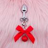 Bowknot Anal Plug & Nipple Clamps with Bells - Cute Flirting Set for Couples