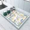 Large Kitchen Super Absorbent Mat Coffee Dish Draining Drying Mat Quick Dry Bathroom Drain Pad Kitchen Faucet Placemat Non-Slip