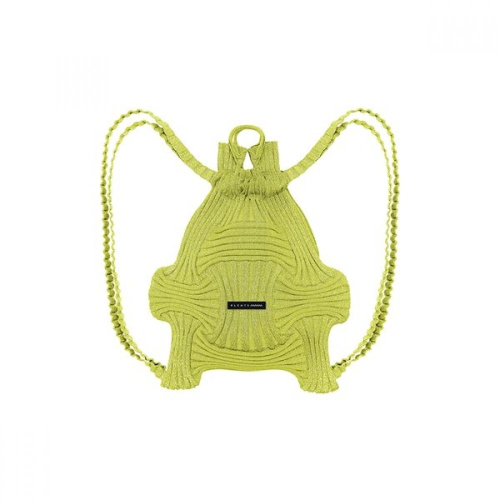 Pleatsmama Glitter Lime Bow Backpack