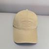 Baseball Cap Peaked Cap Outdoor Summer Ins Wind Solid Color Visor Minimalist Retro Pure Cotton Light Version