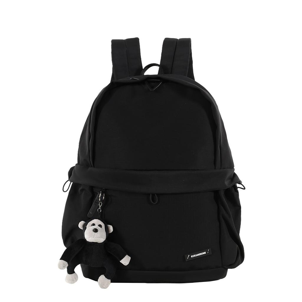 Schoolbag Wholesale Backpack Men's and Women's Backpack Spring and Summer New Solid Color Niche Schoolbag Lightweight Travel Backpack