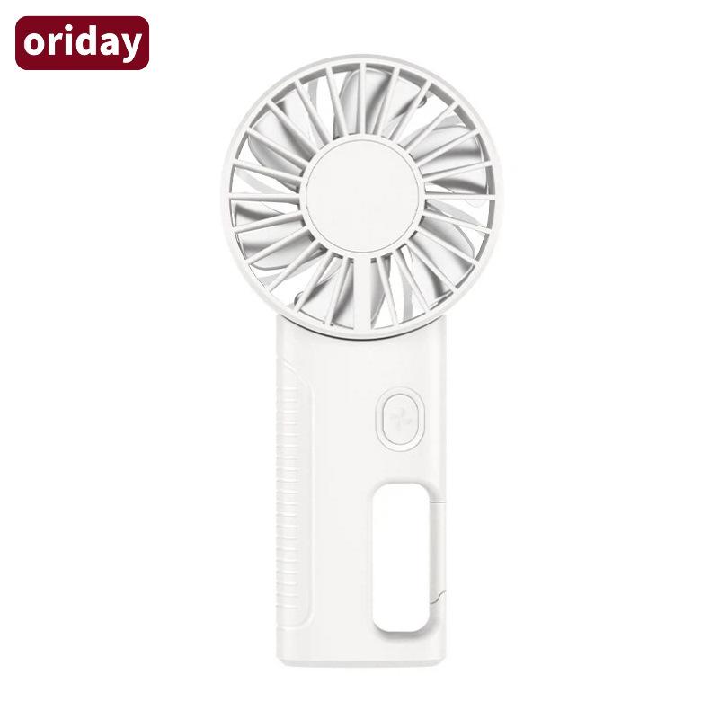 

Portable USB Rechargeable Handheld Fan with Large Capacity, Folding Design, Carabiner for Outdoor and Neck Hanging Use 74*36*160MM слонова кістка/білий