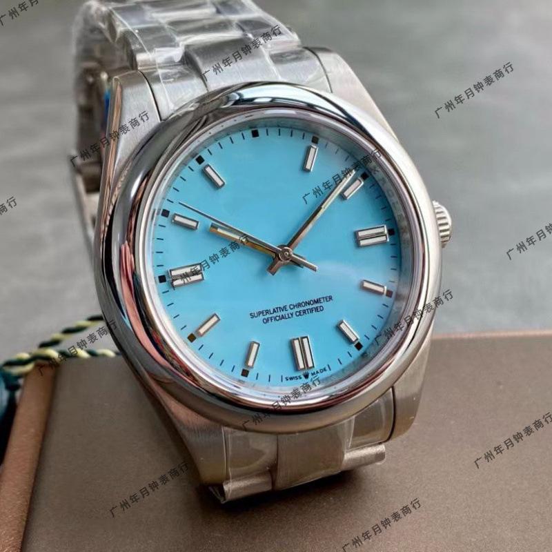 Orologio da uomo Rolex Oyster Perpetual 41mm - Acciaio Inossidabile 316, Luminoso, Impermeabile, Completamente Automatico.