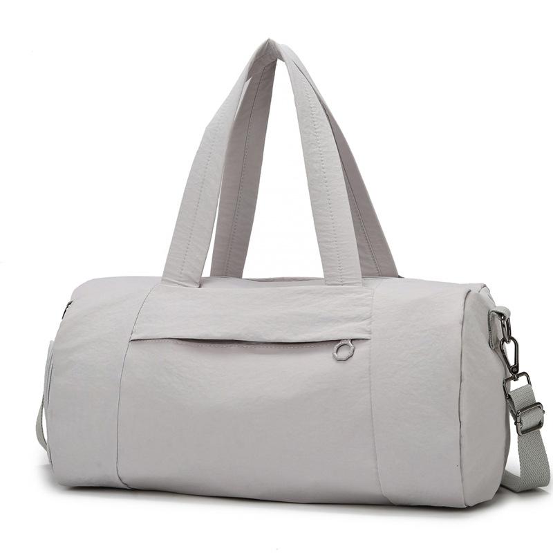Travel Bag Women's Sports Yoga Portable Fitness Bag Water-proof Boarding Bag Solid Color Versatile Messenger Bag