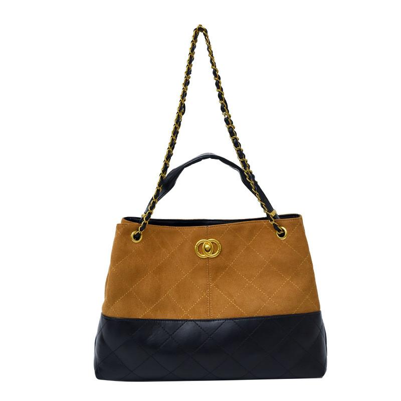 IELGY Ladies Tote Bag Large Capacity Casual Diamond Chain Crossbody Bag