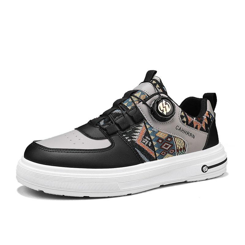 New Spring and Summer Trend Heightening Sports Running Shoes New Low-top Thick-soled Leather Surface Casual Versatile Breathable Board Shoes