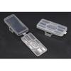 Wire Label Cable Tie Tag 50Pcs Plastic Transparent Case for Daily Office Home Network Cable Organization