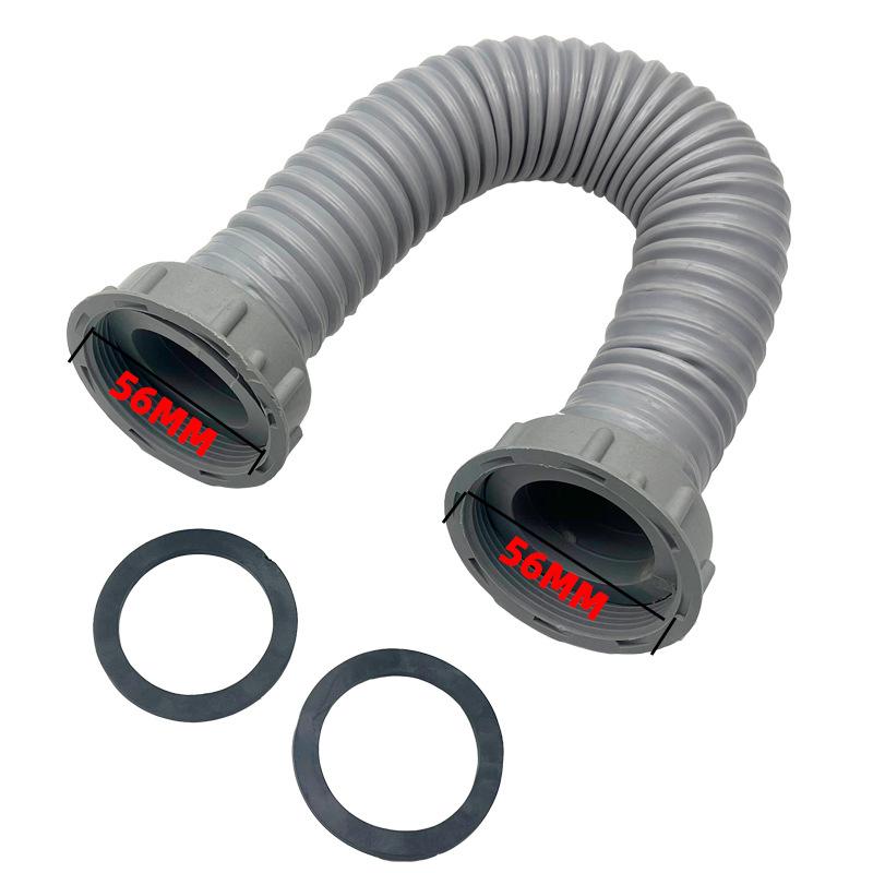 Universal Double Head Kitchen Sink Drain Hose (Extension) - Stretchable Flexible Pipe For Double Bowl