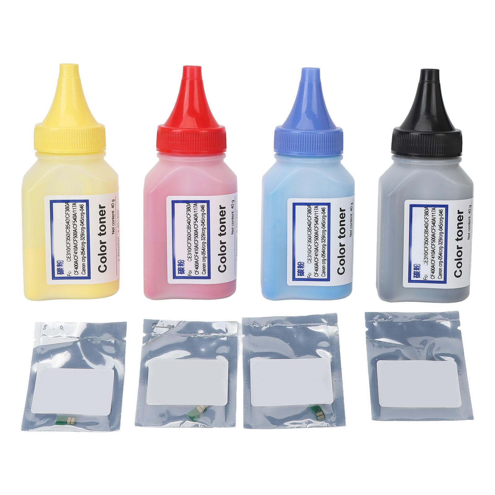 

4Pcs Toner Refill Powder Printer Toner Cartridge Refill Toner Color Toner Powder Replacement for
