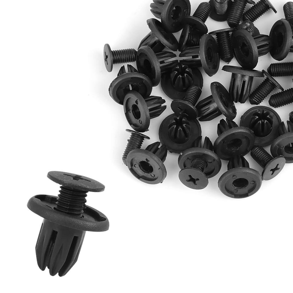 ACROPIX Door Sill Panel Liner Bumper Spoiler Push Rivet Retainer Fastener for BMW Mini Cooper E81 E82 E83 Black 20pcs