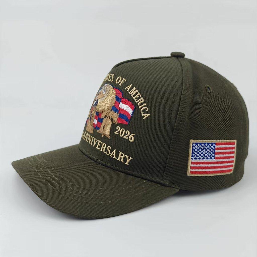 Independence Day Embroidered Baseball Cap With Sun Protection For Outdoor Activities