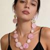 Irregular Vintage Beads Necklaces Pink Neck Chains New Chokers  for Women