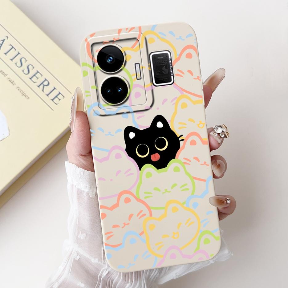 For Realme GT3 Case RMX3709 Cute Funny Cartoon Cover Soft Silicone Case For Realme GT Neo 5 Neo5 240W RealmeGT3 Back Cover Coque