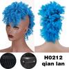 MISS WIG Parrucchini Sintetici Lunghi Ricci Mohawk Coda di Cavallo Clip In Extension Capelli Afro Naturale Coda di Cavallo Alta per Donne