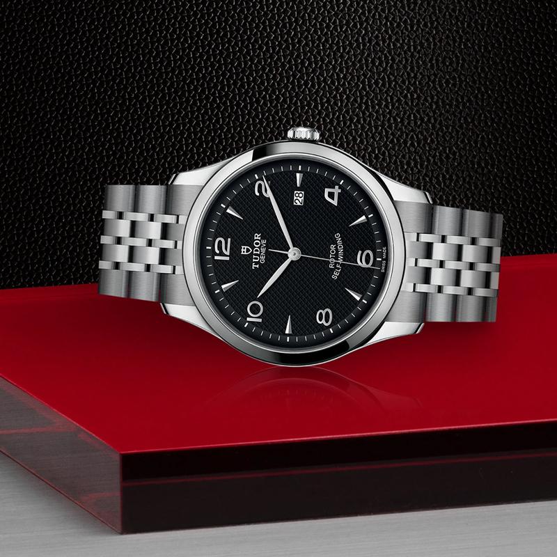 Tudor Seria 1926 Automatyczny Mechanizm Mechaniczny Wodoodporny 100 M Zegarek 41 Mm Czarna Tarcza Stalowa Koperta Stalowa Bransoleta M91650-0002