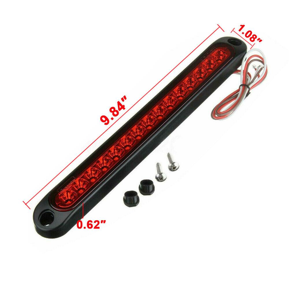 2 Stück 24V LED-Leuchten LKW-Rücklichter 12V Rückleuchten Anhänger-Rücklicht Wasserdicht 15-LED Bremslicht für Anhänger