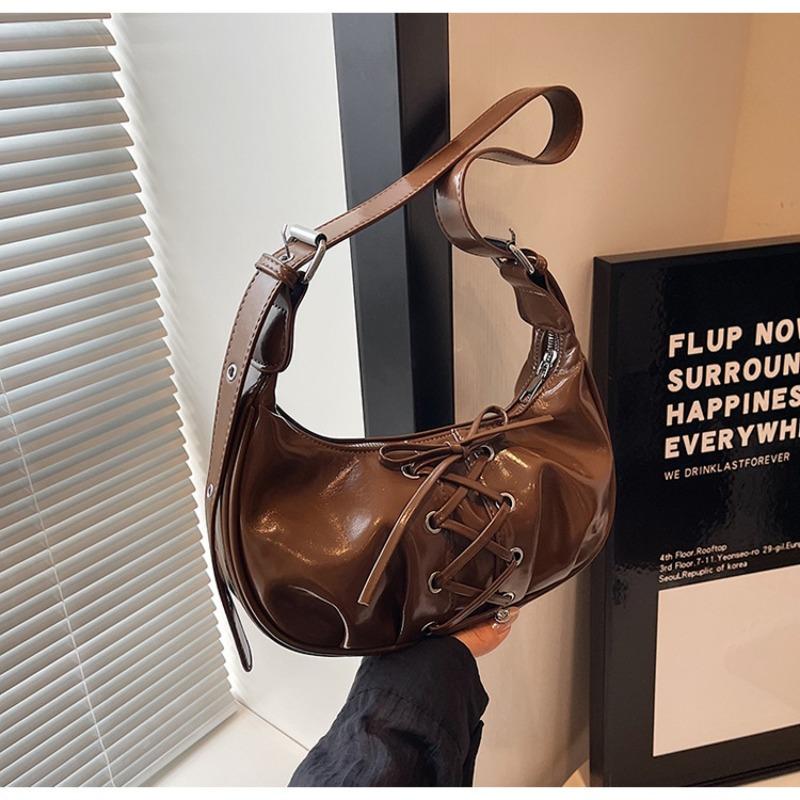 Niche lace-up bow bag women's summer new temperament shoulder bag versatile sweet and cool messenger bag