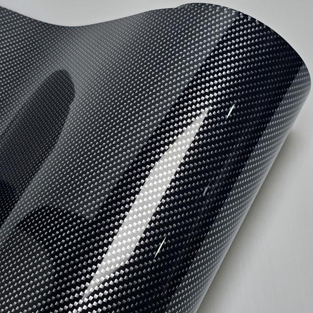 High Glossy Silver Forged Carbon Vinyl Wrap Self Adhesive DIY Styling Car Sticker Decal For Motorcycle Wrapping Car Accessories