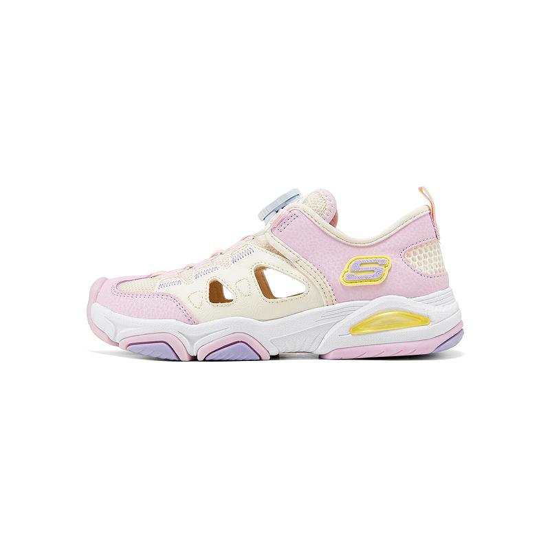 Skechers Girls Comfortable Versatile Fashionable Low-Top Sandals Kids sandals Off-White Pink 319204L-OFPK 31