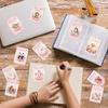 36Pcs/Set Cartoon Flower Holiday Cards Floral Bouquet Message Cards  Invitations Cards