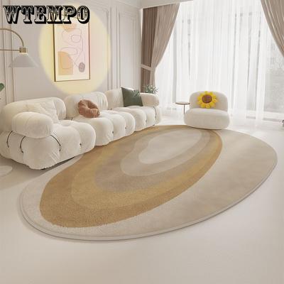 Tapis de salon irrégulier Tapis de chambre à coucher Tapis de chevet Tapis de table basse Ménager Durable et Facile à entretenir