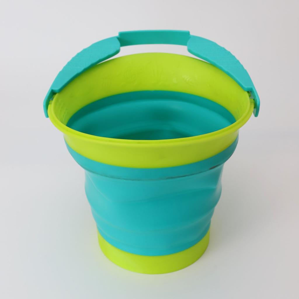 Sandbox bucket foldable Round XL - green