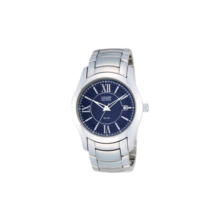 

CITIZEN 100m Water Resistant Light Powered Quartz Movement Stainless Steel Strap Watch 37mm BM1150-61L Blue Dial