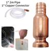 2Pcs/set Copper Siphon Filler Pipe Manual Pumping Oil Pipe Fittings Siphon Connector Gasoline Fuel Water Shaker Siphon