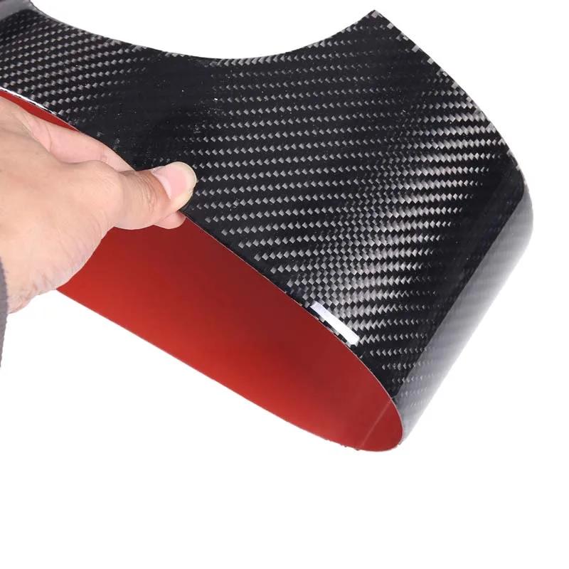 For Fiat 500 2011-2026 Soft Carbon Fiber Car Inner Door Panel Anti-Kick Cover Sticker Trim Auto Accessories