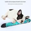 Snake Shape Dog Toy with Rattle Sound Teeth Grinding Squeaky Pet Toy Bite-Resistant Reduce Anxiety Pet Chew Toy for Dogs Cats