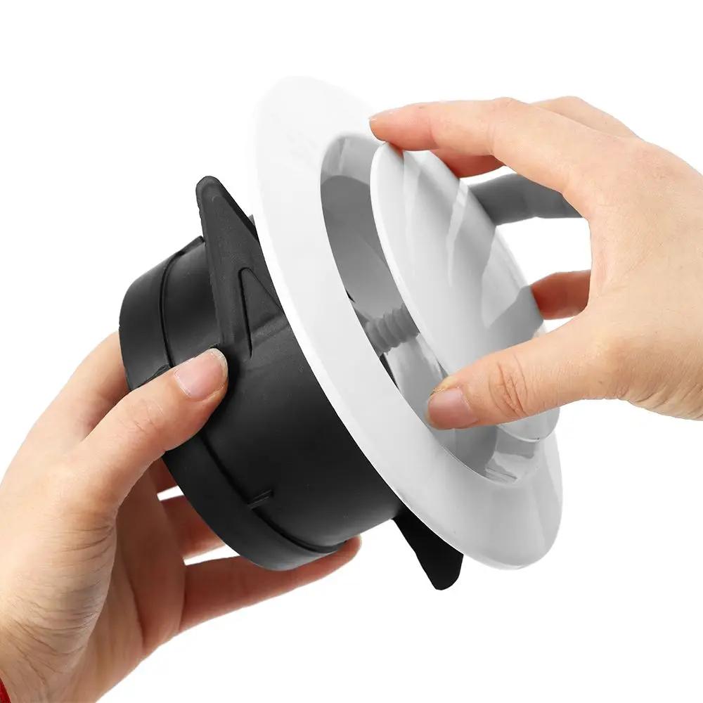 6 Types White Air Vent Extract Valve Grille Air Circulation Vents Cover 100/150mm Round Ducting Ventilation Cover Various Shapes