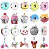New Copper Charm Fit Original Bracelet Accessories Women Jewelry Food Series Apple Donut Lobster Lollipop