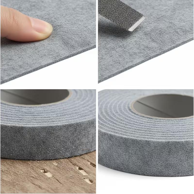 1PC 2/4m Self-Adhesive Felt Window & Door Stickers - Anti-Condensation Tape, -Felt Pads, Easy Install/Remove