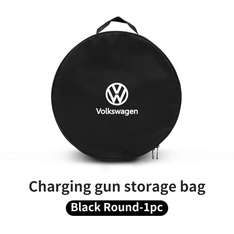 Car Charging Gun Bag Oxford Cloth Gun Cables Storage Box Auto Accessories For Volkswagen VW Scirocco Jetta Polo Tiguan Sharan zk4